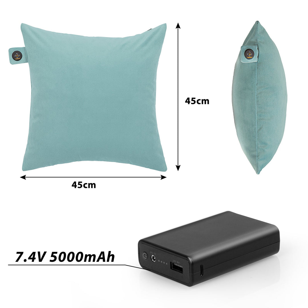 Thermrup Jumbo FIR Heating Pad 45 x 45 cm with Battery