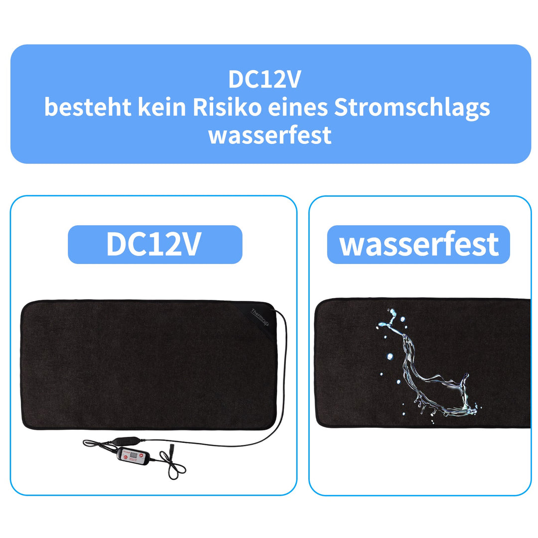 Thermrup FIR Heating Pad – 12V DC, 35 x 60 cm