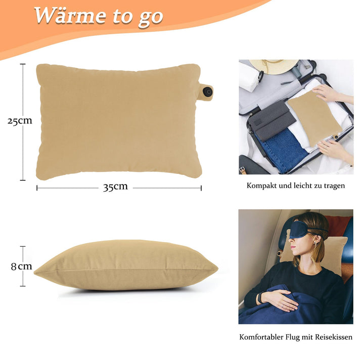 Thermrup Bobo Portable Heating Pad – USB, Velvet, 25 x 35 cm