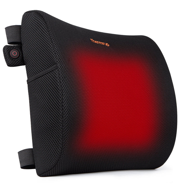 Thermrup Heated Ergonomic Back Cushion – USB, 3 Heat Levels