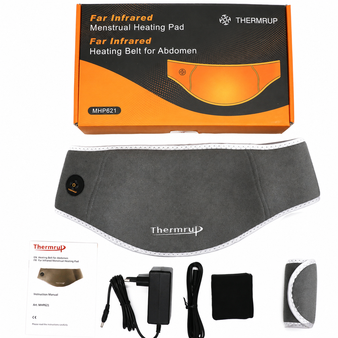 Thermrup Portable Heated Waist Belt for Abdomen &amp; Back