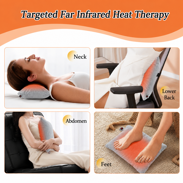 Thermrup Bobo Portable Heating Pad  Pillow– USB, Velvet, 9.8 × 13.8 in