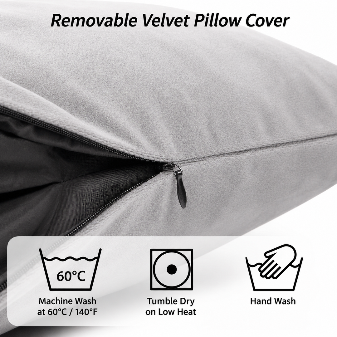 Thermrup Jumbo FIR Throw Pillow 17.7 × 17.7 in with Battery
