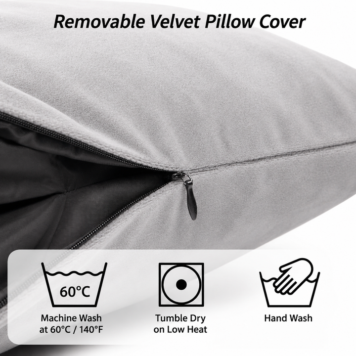 Thermrup Jumbo FIR Throw Pillow 17.7 × 17.7 in with Battery