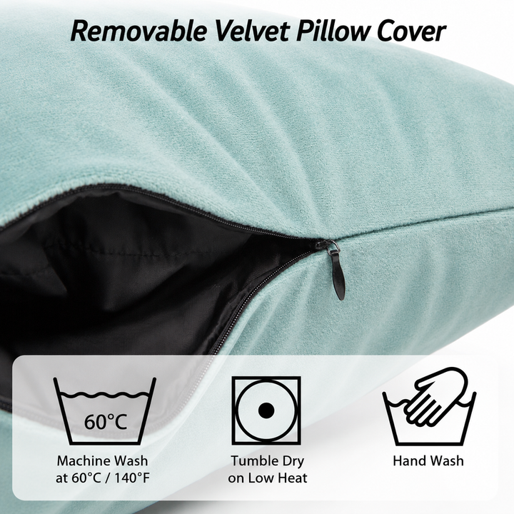 Thermrup Jumbo FIR Throw Pillow 17.7 × 17.7 in with Battery