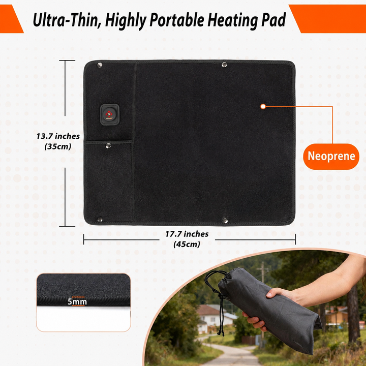 Portable FIR Heating Pad &amp; Foot Warmer – Neoprene