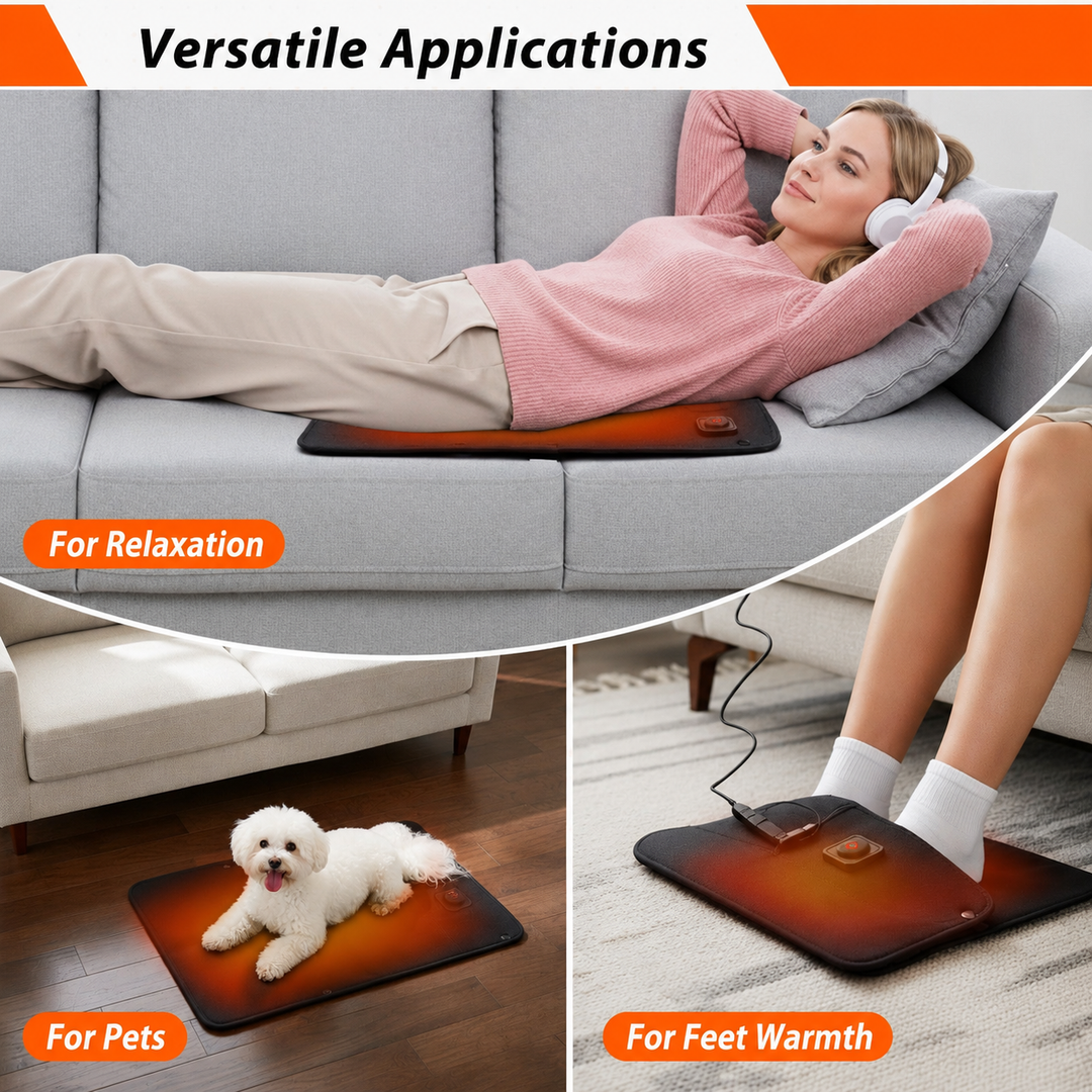 Portable FIR Heating Pad &amp; Foot Warmer – Neoprene
