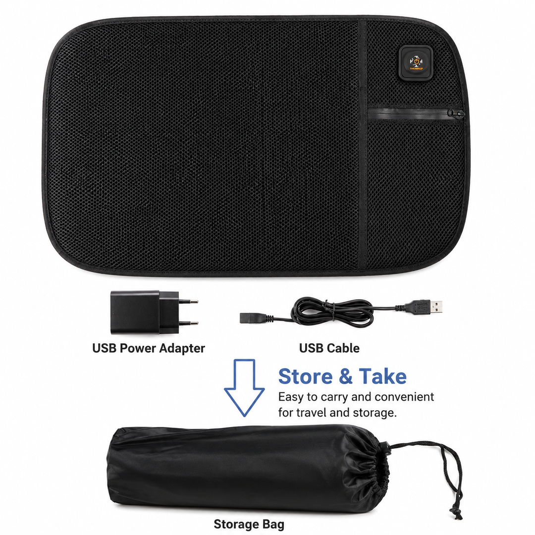 Thermrup Portable Heated Seat Cushion – USB Powered