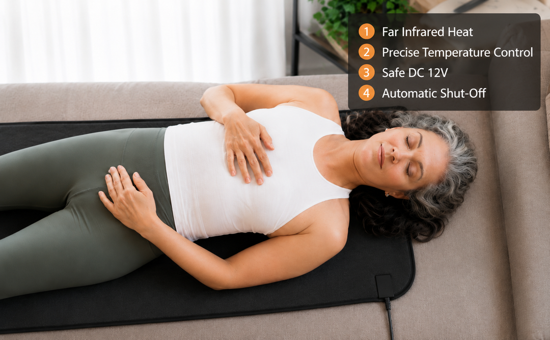 Thermrup FIR Heated Underblanket / Heating Pad – 12V DC, 23.6 × 31.5 in