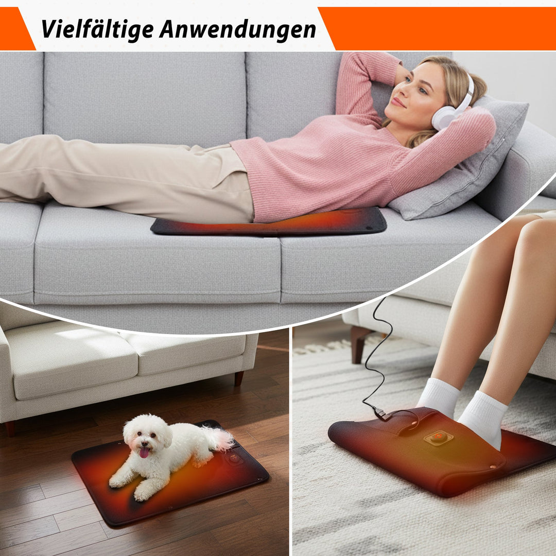 Portable FIR Heating Pad &amp; Foot Warmer – Neoprene