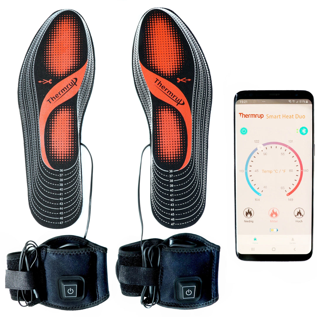 Thermrup Smart Heat Heated Insoles – App Controlled